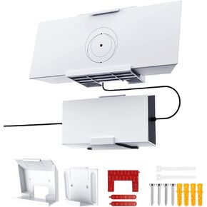 TiMOVO Starlink Gen 3 Router Mount, Starlink Mounting Kit for Router and Power Supply, Wall Mount Holder Set with Screws & Removable Adhesive, Starlink V3 Mount Starlink Internet Kit Satellite Bracket