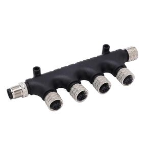 Nmea 2000 T Connector,NMEA 2000 MultiPort T Connector,NMEA 2000 4 Port MultiPort T Connector 5 Pin Backbone Drop Cables 4 Port MultiPort Tee Terminator for Lowrance Networks
