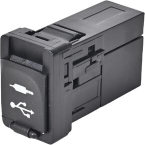 استبدال منفذ Aux متوافق مع 2012-2020 Avalon Corolla Camry Prius C Tacoma Sienna Yaris RAV4 Auxiliary Jack 2013 2016 Scion Stereo Jack محول يستبدل #86190-0R010 in Kuwait