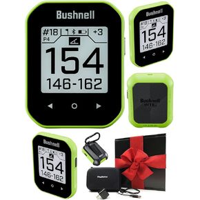 Bushnell Phantom 3 (Orange) Slope Golf GPS Handheld Gift Box Bundle - Touchscreen, Auto Course, Hole Recognition & Auto-Prompt Score Entry with PlayBetter Wall Adapter & Protective Case