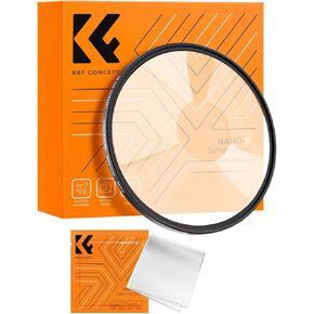 K&F Concept 72mm Spiral Halo Camera Lens Filter, Premium Optical Glass Halo Swirl Special Effect Filter with Cleaning Cloth for Camera Lens