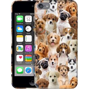 SM Cases iPod Touch 7 Case, iPod Touch 6 Case, iPod Touch 5 Case - Dogs Puppy Collages Design 3D Printed Phone Back Hard Plastic Cover Case for iPod Touch 7/6 / 5.