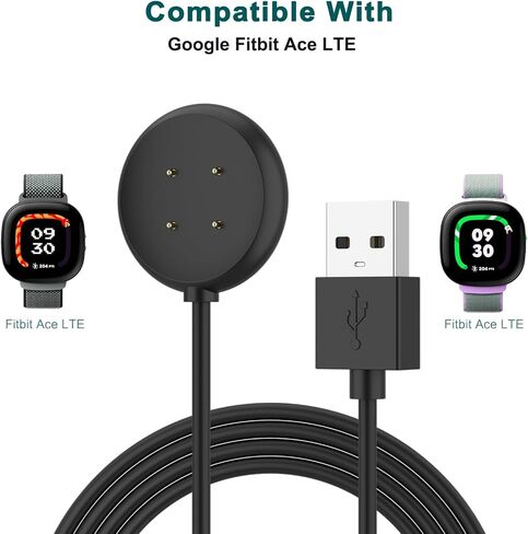 Vancle Charger for Fitbit Ace LTE, Replacement USB A USB C Charging Cable Cord for Fitibt Ace LTE Kids Smartwatch (USB-A) in Saudi Arabia