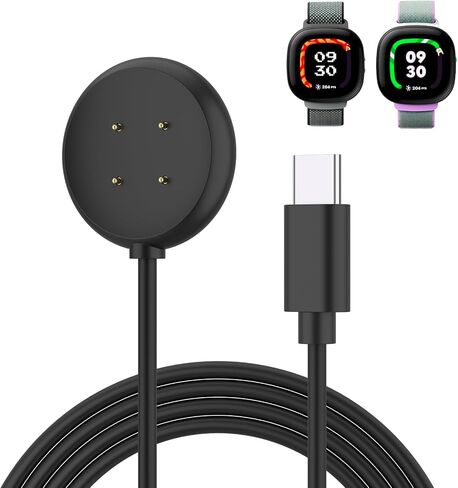 شاحن Vancle لـ Fitbit Ace LTE، سلك كابل شحن USB A USB C بديل لساعة Fitibt Ace LTE الذكية للأطفال (USB-A) in Saudi Arabia