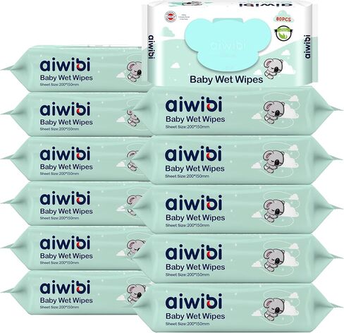 Wipes Baby Sensitive Skin, Baby Wipes Bulk 960 Count (12 Pack of 80), Water Based Scented Baby Wet Wipes for Travel and Home Use, Paraben and Alcohol Free for Newborns Diaper Wipes in Saudi Arabia