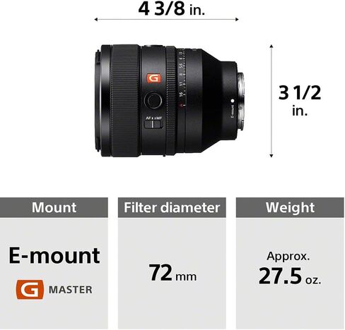 Sony FE 50mm f/1.2 GM Lens Sony E SEL50F12GM, 64GB Memory Card, Filter Kit, Backpack, Card Reader, Flex Tripod, Memory Card Wallet, Cap Keeper, Cleaning Kit, Hand Strap in Saudi Arabia