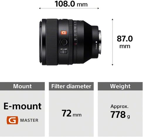 Sony FE 50mm f/1.2 GM Lens Sony E SEL50F12GM, 64GB Memory Card, Filter Kit, Backpack, Card Reader, Flex Tripod, Memory Card Wallet, Cap Keeper, Cleaning Kit, Hand Strap in Saudi Arabia