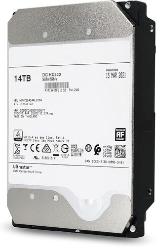 MDD - WD DC HC520 WUH721414ALE604 14TB 7200RPM 256MB Cache SATA 6.0Gb/s 3.5inch Datacenter Hard Drive - 5 Year Warranty (Renewed) in Saudi Arabia