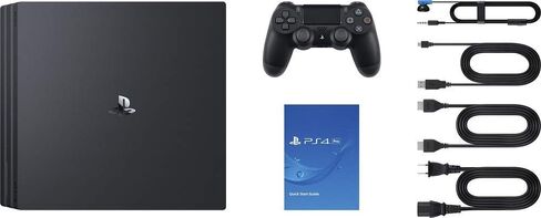 وحدة تحكم بلاي ستيشن 4 برو 2 تيرابايت SSHD مع حزمة وحدة تحكم لاسلكية Dualshock 4، 4K HDR، بلاي ستيشن برو معزز بمحرك أقراص هجين الحالة الصلبة (متجدد) in Saudi Arabia