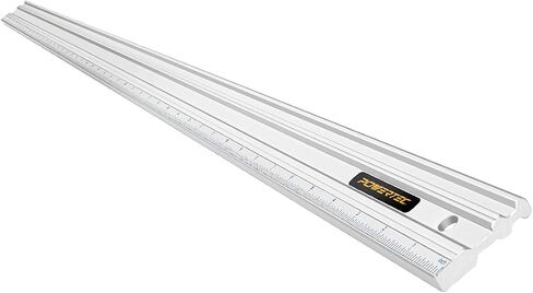 POWERTEC 72110 حواف مستقيمة مقاس 24 و50 بوصة، ضمن .001 بوصة أكثر من 24 بوصة و.003 بوصة أكثر من 50 بوصة مسطحة آليًا، أدوات النجارة الدقيقة لمنشار الطاولة، وطاولة التوجيه، ومنضدة MDF العلوية، والمفاصل، والمسويات in Saudi Arabia