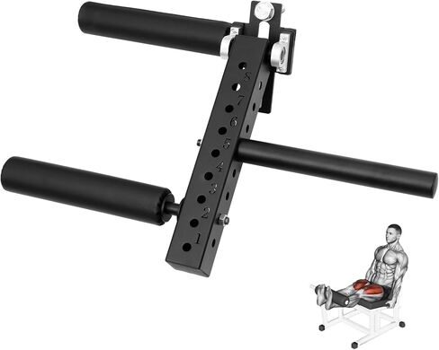 Power Rack Mounted Leg Extension and Curl Machine Fit for 26mm Aperture, Adjustable Leg Extension Attachment for Home Gym, Leg Extensions Fitness Equipment for Effective Leg Muscle Training in Saudi Arabia