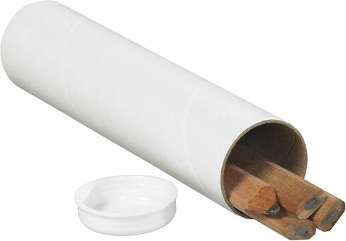 Aviditi Kraft Mailing Tubes with Caps, 1 1/2" x 30", Pack of 50, for Shipping, Storing, Mailing, and Protecting Documents, Blueprints and Posters in Saudi Arabia