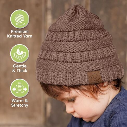 KeaBabies 2-Pack Baby Hats and Baby Beanies - قبعة صغيرة للأطفال للفتيات والفتيان وقبعات الأطفال وقبعات الأطفال الصغار و3 قبعات لحديثي الولادة وقبعات صغيرة لحديثي الولادة وقبعات للأولاد الصغار وقبعات للفتيات الصغيرات لفصل الشتاء in Saudi Arabia
