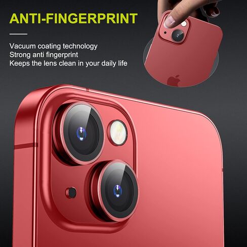 WSKEN لهاتف iPhone 14 Plus (6.7 بوصة) / iPhone 14 (6.1 بوصة) واقي عدسة الكاميرا، [وضع التصوير الليلي] غطاء واقي شاشة الكاميرا من الزجاج المعدني عالي الدقة، أزرق in Saudi Arabia