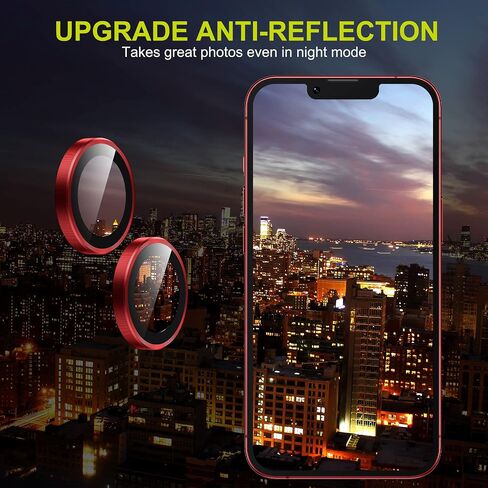 WSKEN لهاتف iPhone 14 Plus (6.7 بوصة) / iPhone 14 (6.1 بوصة) واقي عدسة الكاميرا، [وضع التصوير الليلي] غطاء واقي شاشة الكاميرا من الزجاج المعدني عالي الدقة، أزرق in Saudi Arabia