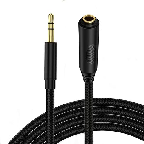 1FT 6.35mm Female to 3.5mm Male Adapter TRS 1/8 to 1/4 Jack Audio Adapter Headphone Adapter Quarter Inch to 3.5mm for Amplifiers, Guitar, Laptop, Headphones -30cm in Saudi Arabia