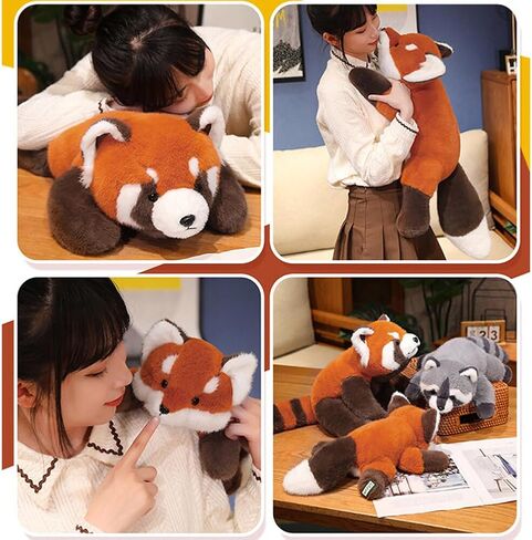Raccoon Weighted Stuffed Animals,25.6 Inch Raccoon Plush Toy Doll,Stuffed Raccoon Plush Pillow Cute Weighted Raccoon Plushies Toys for Kids Boys Girls Birthday Gift, 113107QQ5ZL1I in Saudi Arabia