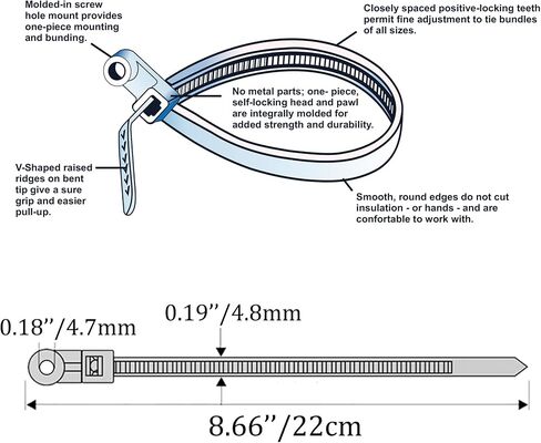 500Pcs Zip Ties Assorted Sizes Black Zip Ties with Screw Hole 100Pack 4/6/8/12 Inch Standard Cable Ties 400Pack Cable Tie with Screw Mounting Hole Plastic Wire Ties Mount Zipties Mounts in Saudi Arabia
