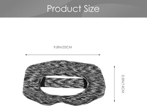 Mikikit 2pcs Vr Goggles Vr Pads Covers Vr Sweat سماعة الرأس Vr الملحقات سماعة الهاتف للهاتف الخليوي الواقع الافتراضي سماعات غطاء البوليستر تنفس الملحق in Kuwait