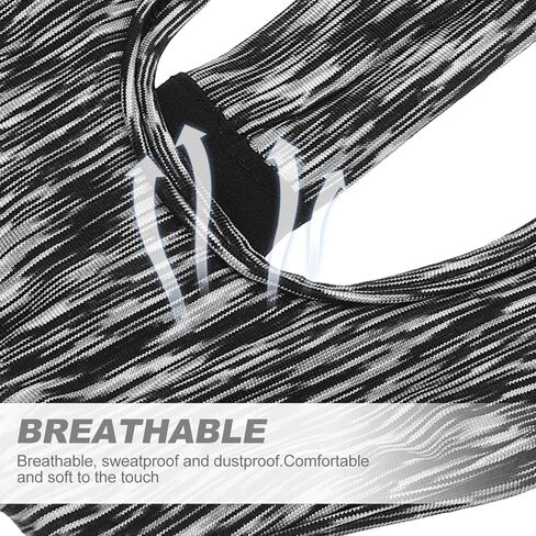 Mikikit 2pcs Vr Goggles Vr Pads Covers Vr Sweat سماعة الرأس Vr الملحقات سماعة الهاتف للهاتف الخليوي الواقع الافتراضي سماعات غطاء البوليستر تنفس الملحق in Kuwait