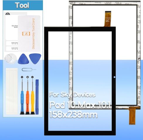 Touch Screen Replacement for Sky Devices Pad 10 10.1" Front Glass Touch Digitizer with Tools(155mm*239mm) in Saudi Arabia