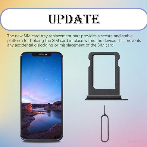 صينية بطاقة SIM واحدة باللون الأسود بديلة لهاتف iPhone 12 Mini الإصدار الأمريكي محول حامل صينية بطاقة Sim مع قاذف SIM استبدال إصلاح الهاتف المحمول لهاتف iPhone 12mini A2176 A2398 A2399 A2400 in Saudi Arabia