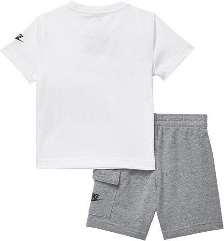 Nike Baby Boy's Sportswear T-Shirt and Cargo Shorts Set (Toddler) Carbon Heather 3 Toddler in Saudi Arabia