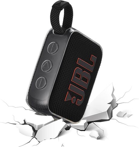 GO 4 Special Silicone Protective Cover case, Suitable for JBL GO 4 Wireless Bluetooth Speaker, Anti-Bump Portable Silicone Protective Cover with Lanyard Outdoor Travel Necessary in Kuwait