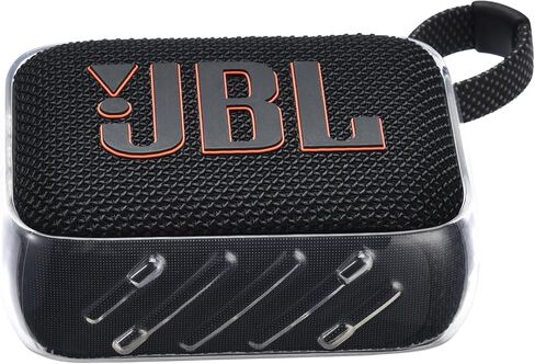 GO 4 Special Silicone Protective Cover case, Suitable for JBL GO 4 Wireless Bluetooth Speaker, Anti-Bump Portable Silicone Protective Cover with Lanyard Outdoor Travel Necessary in Kuwait