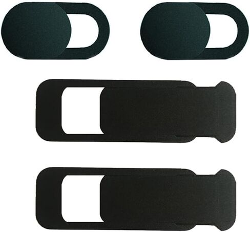 Laptop Camera Cover Slide, Webcam Cover Slide Phone Camera Cover, Ultra-Thin Computer Camera Cover Slide Blocker Slider Fits iPhone MacBook Laptop, Desktop, PC, Tablet (Black) in Saudi Arabia