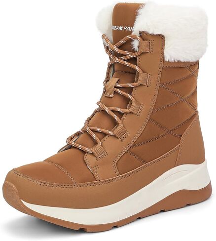DREAM PAIRS Women's Winter Snow Boots Waterproof Warm Faux Fur Comfortable Outdoor Ladies Winter Booties in Saudi Arabia