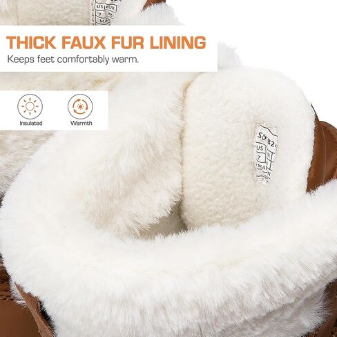 DREAM PAIRS Women's Winter Snow Boots Waterproof Warm Faux Fur Comfortable Outdoor Ladies Winter Booties in Saudi Arabia