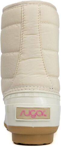 Sugar Women's Glitter Duck Boots | Stylish Lace-Up, Cozy Traction Sole | Perfect for Cold, Rainy, or Snowy Days | Trendy Booties - Skipper in Kuwait