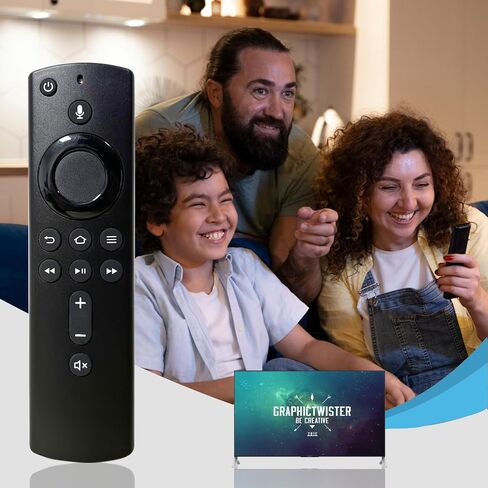 2nd Gen Voice Remote Control Replacement with Remote Cover for :-Fire Tv Stick Lite/TV Stick 2nd Gen/TV Stick 3rd Gen/TV Stick 4K/ TV Stick 4K Max/TV Cube (1st Gen, 2nd Gen)/ :-Fire TV 3rd Gen in Saudi Arabia