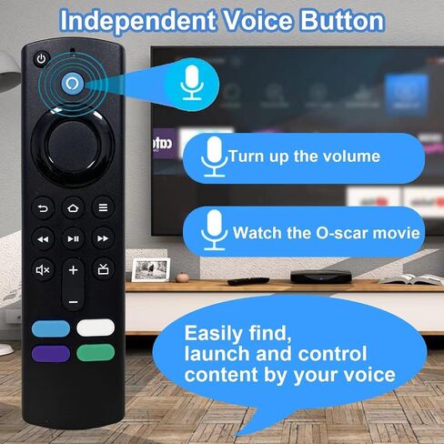 2nd Gen Voice Remote Control Replacement with Remote Cover for :-Fire Tv Stick Lite/TV Stick 2nd Gen/TV Stick 3rd Gen/TV Stick 4K/ TV Stick 4K Max/TV Cube (1st Gen, 2nd Gen)/ :-Fire TV 3rd Gen in Saudi Arabia