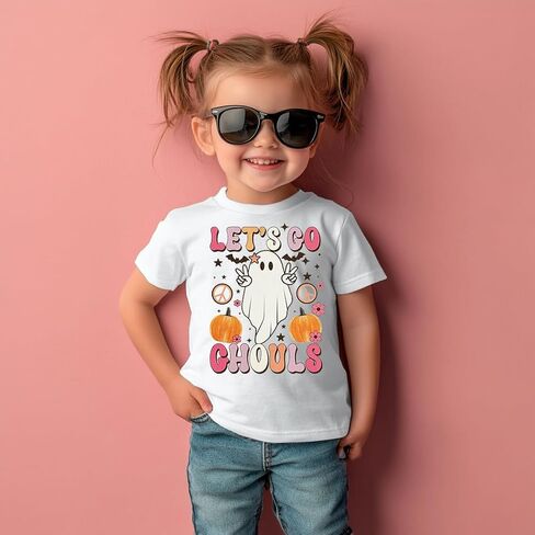 Toddler Halloween Shirts for Boys Kids Girls, Cute Spooky Pumpkins Ghosts Bats Witches and Monsters Halloween T Shirt: 2-6T in Saudi Arabia