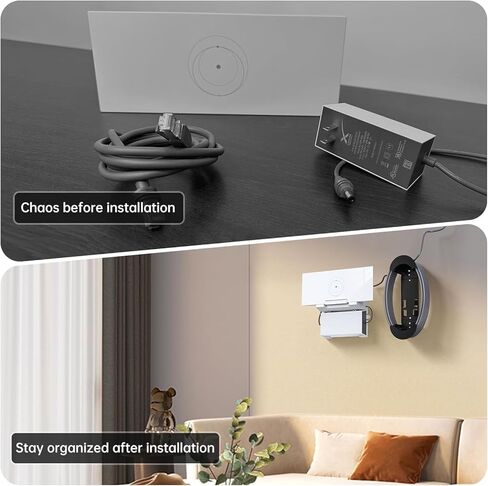 EDUP 2 في 1 حامل كابل إيثرنت ستارلينك وحامل محول إيثرنت ستارلينك، مجموعة تركيب ستارلينك ABS إدارة كابل ستارلينك لثبات كابل إيثرنت بطول 150 قدم ومحول إيثرنت in Kuwait