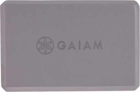 كتلة اليوغا من Gaiam - سطح داعم من إسفنج EVA خالٍ من اللاتكس وناعم غير قابل للانزلاق لليوجا والبيلاتيس والتأمل، باللون الأزرق الزاهي in Saudi Arabia