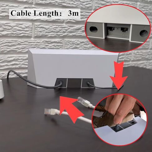 كابل Starlink Gen 3 القياسي، كابل Starlink V3 Ethernet مقاوم للماء بديل بطول 10 أقدام/3 أمتار، كابل إيثرنت تمديد لـ RV Starlink Gen3 وStarlink Mini (10 أقدام) in Saudi Arabia