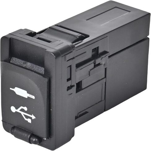 استبدال منفذ Aux متوافق مع 2012-2020 Avalon Corolla Camry Prius C Tacoma Sienna Yaris RAV4 Auxiliary Jack 2013 2016 Scion Stereo Jack محول يستبدل #86190-0R010 in Kuwait