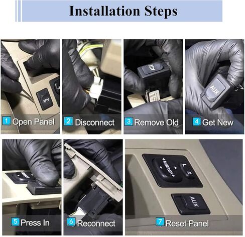 استبدال منفذ Aux متوافق مع 2012-2020 Avalon Corolla Camry Prius C Tacoma Sienna Yaris RAV4 Auxiliary Jack 2013 2016 Scion Stereo Jack محول يستبدل #86190-0R010 in Kuwait