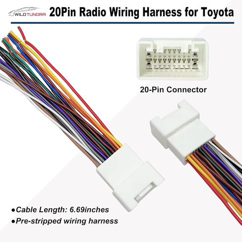استبدال أسلاك الراديو 20 دبوسًا لسيارة Toyota 4Runner Avalon Camry (2000-2006) مع مضخم صوت JBL لكزس ES300 ES330، ومكبر صوت ستيريو للسيارة وكابل طاقة مناسب لوحدة رأس ستيريو مزدوجة/مفردة الدين in Saudi Arabia