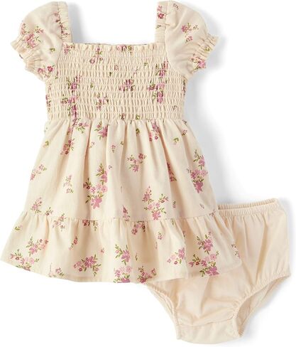 Gymboree Baby Girls' and Newborn Floral Dress with Diaper Cover in Saudi Arabia