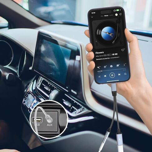 لايتنينج إلى 3.5 ملم محول مقبس سماعة الرأس 2 في 1 محول سماعة رأس آيفون Aux محول الصوت والشاحن دونجل كابل مقسم سماعات محول سماعات الرأس لآيفون 14 13 12 11 XS XR X 8 7 آيباد in Kuwait