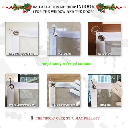 Immersive Gift Christmas and New Year's Window Projections: Add Festive Sparkle to Your Home - Maximize The Magic, Ideal for Windows & Open Spaces, 108"x66" White in Saudi Arabia