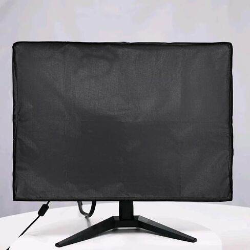 Waterproof Computer Monitor Dust Cover, 22, 23, 24 Inch Full Body Computer Screen Protective Sleeve, PC TV Monitor Dust Cover Desktop, Black, 24*18*3.1" in Saudi Arabia