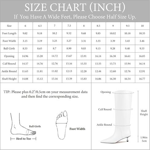 wetkiss Knee High Boots for Women Low Stiletto Drop Heel Boots Pointed Toe Long Boots Fashion Dress Tall Boots Party Date Festival in Saudi Arabia
