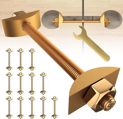 Countertop Connector Bolts, M8x100mm Countertop Joint Fasteners, Furniture Fastening Connectors, Drawbolt/Bed/Butcher Block Joint Connector Kit, Miter Draw Bolt Countertop Flip Connector, 6Pcs in Saudi Arabia