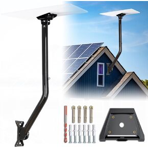 Adjustable Starlink Gen 3 Mount, Starlink Mounting Kit Gen 3, with 0-30° Adjustable Starlink Gen 3 Pipe Adapter, Starlink Long Wall Mount for Starlink Internet Kit Satellite, Starlink Gen3 Roof Mount