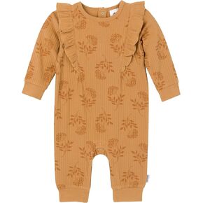 Gerber baby-girls Baby Girls' Ruffle-edge Romper
